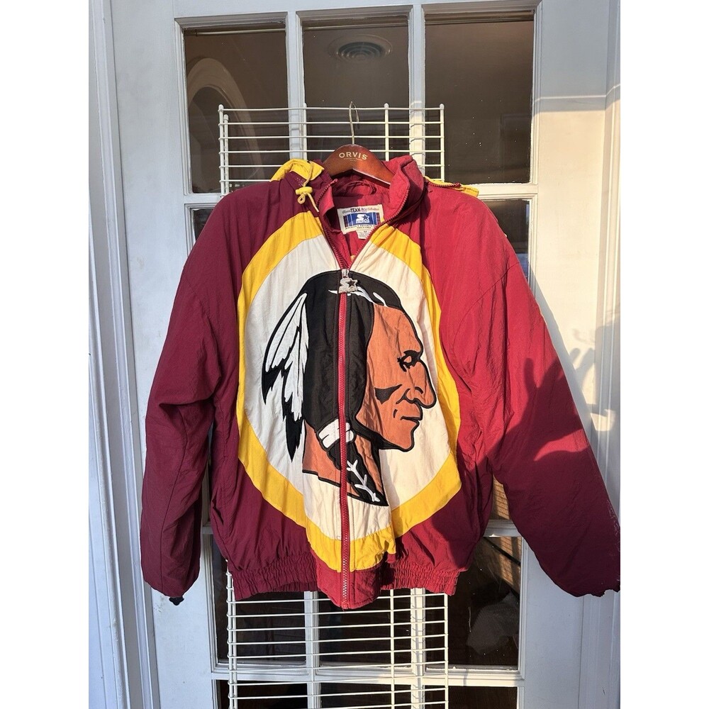 Vintage 90’s Washington Redskins Big Logo Starter Puffer Jacket Mens Size M NFL